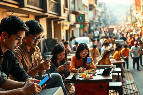 penggunaan gadget